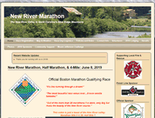 Tablet Screenshot of newrivermarathon.com